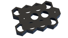 Citadel Paint Storage for 40k: 32mm Hex Wall & Desk Organiser (MODULAR) - Fat Dwarf