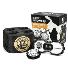 Tabletop Wound Counter Set, 12 Premium Counters - Fat Dwarf