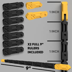 x2 9" Segmented rulers - Fat Dwarf