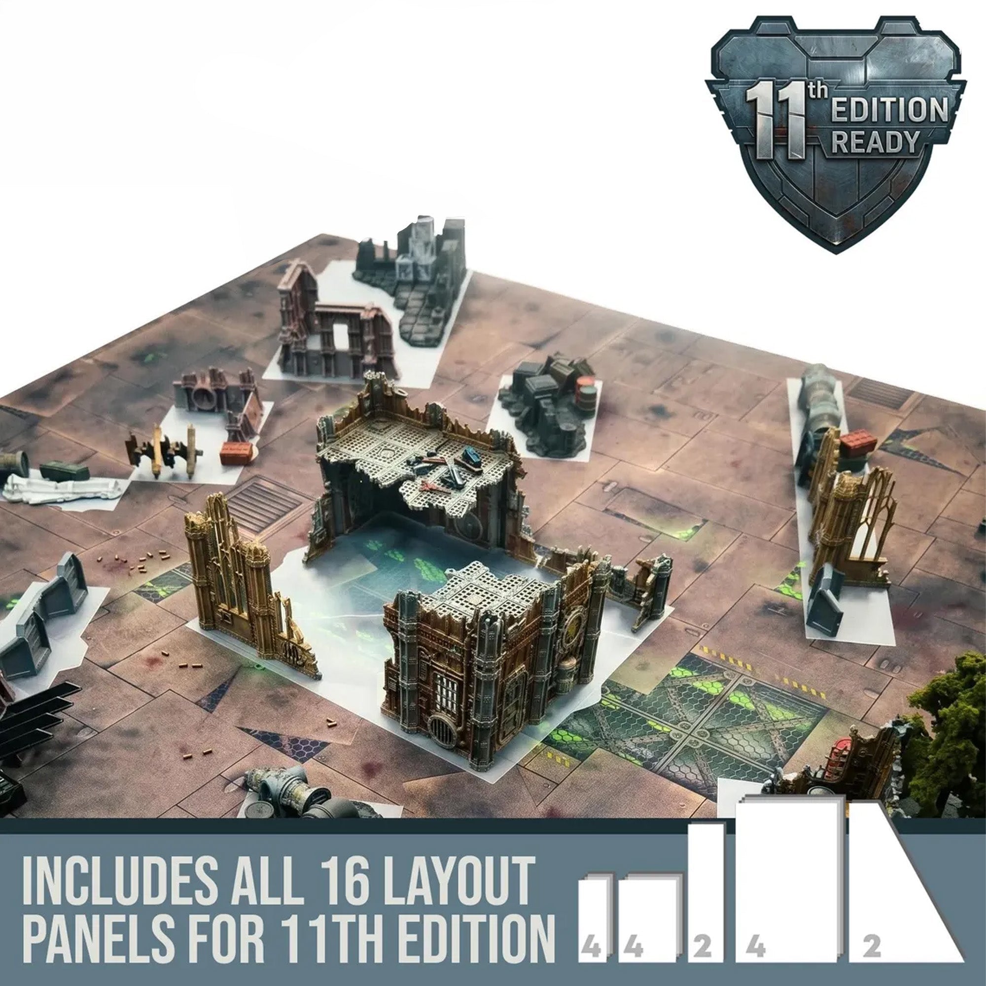 11th Edition Wargaming Terrain Footprints - Fat Dwarf