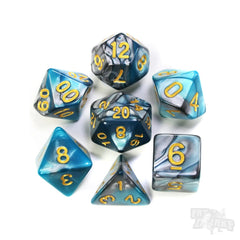 Abyssal-Turquoise Dice Set - Fat Dwarf