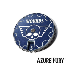 Azure Fury 1-15 Tabletop Wound Tracker - Fat Dwarf