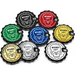 Azure Fury 1 - 16 Tabletop Wound Tracker - Fat Dwarf