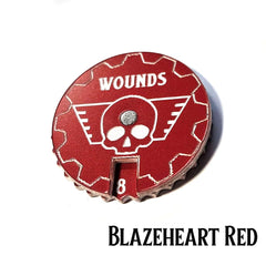 Blazeheart Red 1-15 Tabletop Wound Tracker - Fat Dwarf