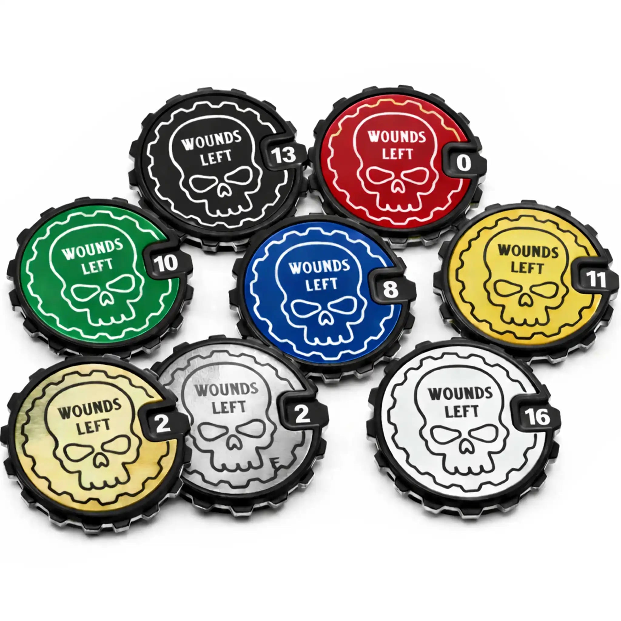 Golden Valor 1 - 16 Tabletop Wound Tracker - Fat Dwarf