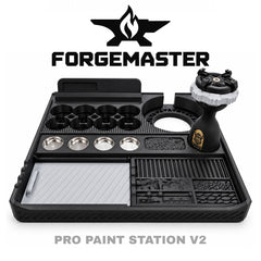 Hobby Forge PRO: Modular wet palette, Paint, Tool Station and paint handle set - Fat Dwarf
