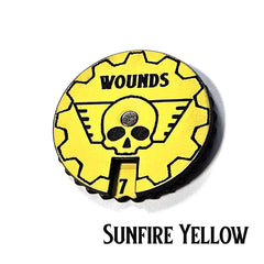 Sunfire Yellow 1-15 Tabletop Wound Tracker - Fat Dwarf