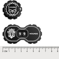 Tabletop Wound Counter Set, 12 Premium Counters - Fat Dwarf
