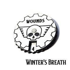 Winter's Breath 1-15 Tabletop Wound Tracker - Fat Dwarf