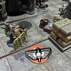 X6 Objective Secured Tabletop Tokens - Fat Dwarf